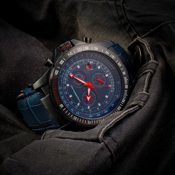 NWT Blue Full-Function Chronograph Watch